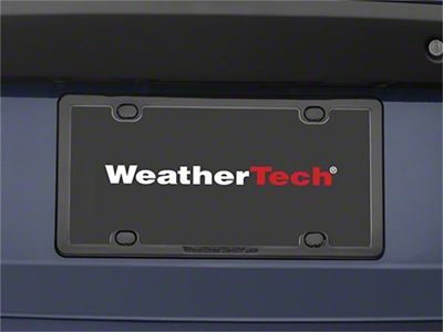 Weathertech License Plate Frame Kit - Black - 61020
