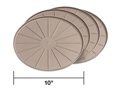 Weathertech 10-Inch Round Drink Coasters; Terracotta