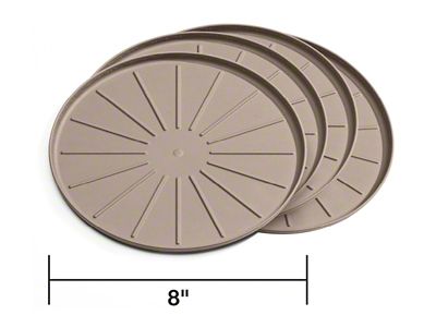 Weathertech 8-Inch Round Drink Coasters; Terracotta