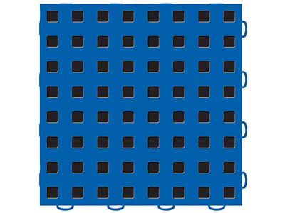 Weathertech TechFloor - 12in X 12in Tiles - Blue/Black Order - 51T1212 BL-BK