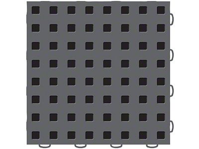 Weathertech TechFloor - 12in X 12in Tiles - Dark Grey/Black - 51T1212 DG-BK