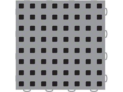Weathertech TechFloor - 12in X 12in Tiles - Grey/Black Order - 51T1212 GR-BK