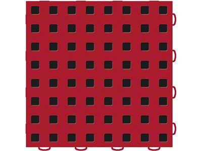 Weathertech TechFloor - 12in X 12in Tiles - Red/Black Order - 51T1212 RD-BK