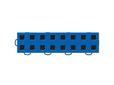 Weathertech TechFloor - 3in x 12in Tiles Left Loop Blue/Black - 51T312LL BL-BK
