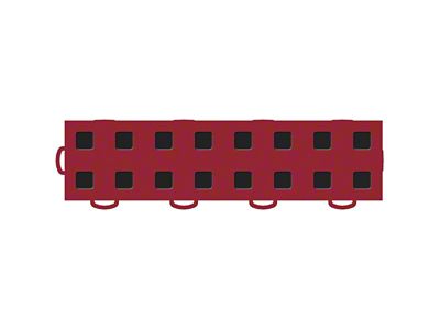 Weathertech TechFloor - 3in X 12in Tiles Left Loop - Red/Black - 51T312LL RD-BK