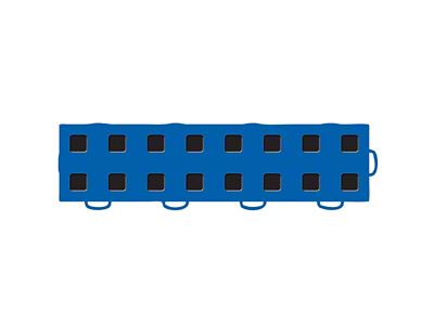 Weathertech TechFloor - 3in x 12in Tiles Right Loop Blue/Black - 51T312RL BL-BK