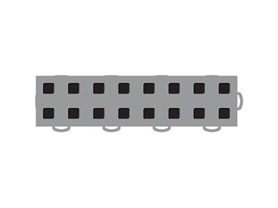 Weathertech TechFloor - 3in X 12in Tiles Right Loop - Grey/Black - 51T312RL GR-BK