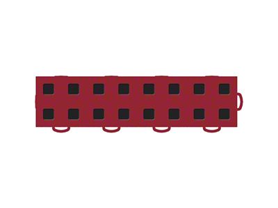 Weathertech TechFloor - 3in X 12in Tiles Right Loop - Red/Black - 51T312RL RD-BK