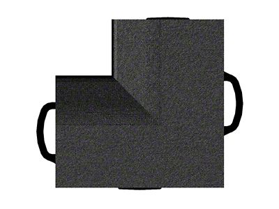 Weathertech TechFloor - Inside Corner - Black Order in Qtys - 51BIC SET4 BK