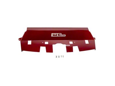 Wehrli 10-12 Cummins Fabricated Aluminum Radiator Cover - Red - 100539-RED