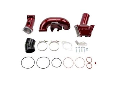 Wehrli 2007.5-2010 LMM Duramax High Flow 3in Y-Bridge Kit - WCF100164-RED