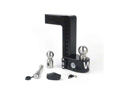 Weigh Safe 10in Drop Hitch w/Built-in Scale & 2.5in Shank - 10-2.5-KA-CER-BLA
