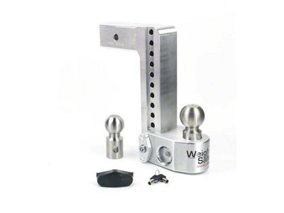 Weigh Safe 10in Drop Hitch w/Built-in Scale & 2.5in Shank