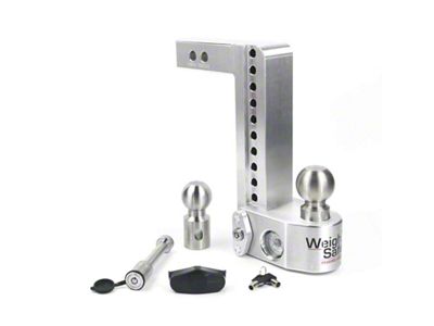 Weigh Safe 10in Drop Hitch w/Built-in Scale & 2in Shank - WS10-2-KA