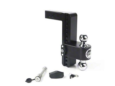 Weigh Safe 180 Hitch 10in Drop Hitch & 2in Shank - CTB10-2-KA-CER-BLA