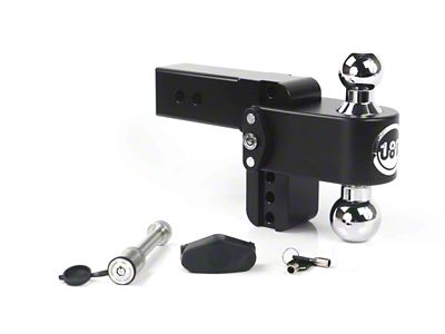 Weigh Safe 180 Hitch 4in Drop Hitch & 2.5in Shank - CTB4-2.5-KA-CER-BLA