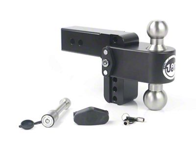 Weigh Safe 180 Hitch 4in Drop Hitch & 2.5in Shank - LTB4-2.5-KA-CER-BLA