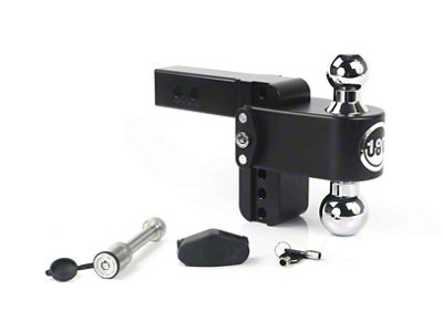 Weigh Safe 180 Hitch 4in Drop Hitch & 2in Shank - CTB4-2-KA-CER-BLA