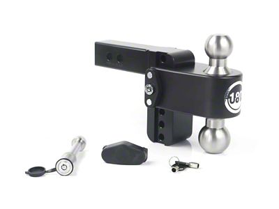 Weigh Safe 180 Hitch 4in Drop Hitch & 2in Shank - LTB4-2-KA-CER-BLA