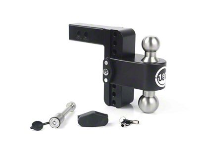 Weigh Safe 180 Hitch 6in Drop Hitch & 2in Shank - LTB6-2-KA-CER-BLA