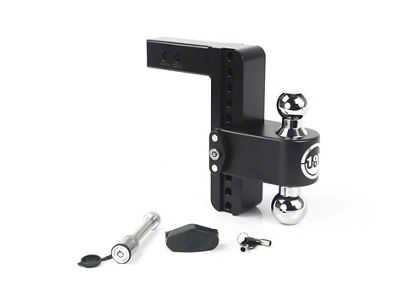 Weigh Safe 180 Hitch 8in Drop Hitch & 2in Shank - CTB8-2-KA-CER-BLA