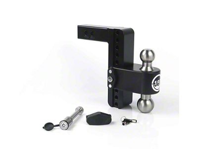 Weigh Safe 180 Hitch 8in Drop Hitch & 2in Shank - LTB8-2-KA-CER-BLA