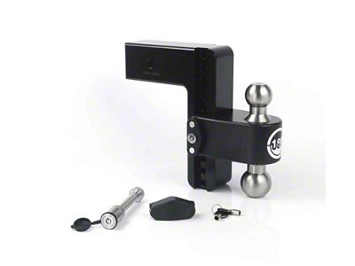 Weigh Safe 180 Hitch 8in Drop Hitch & 3in Shank - LTB8-3-KA-CER-BLA