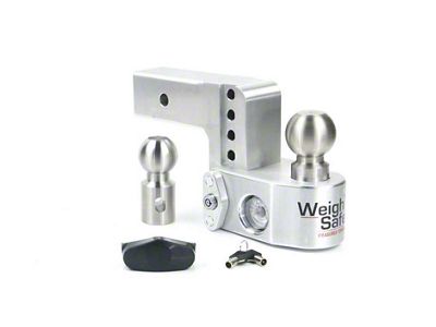 Weigh Safe 4in Drop Hitch w/Built-in Scale & 2.5in Shank - WS4-2.5