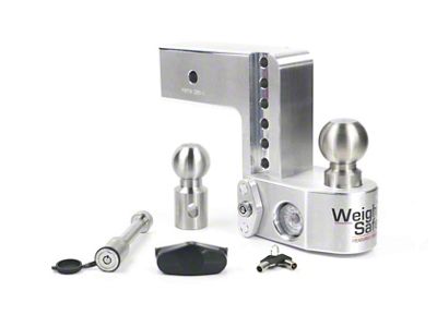 Weigh Safe 6in Drop Hitch w/Built-in Scale & 3in Shank - 6-3-KA