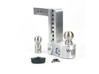 Weigh Safe 8in Drop Hitch w/Built-in Scale & 2in Shank - WS8-2