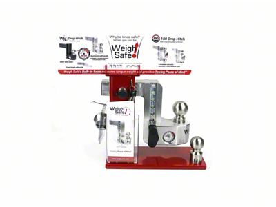 Weigh Safe Countertop POP Display Stand - Red - WSPOP-CT
