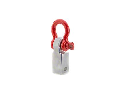 Weigh Safe Towing Recovery - Red Hard Shackle Hitch w/Aluminum - WS-HS-R