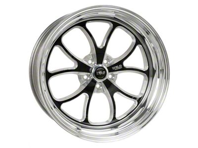 Weld Racing RTS S76 Black Center with Polished Shell Wheel; 20x10.5; 52mm Offset
