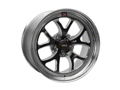Weld Racing RTS S76 Black Center with Polished Shell Wheel; 17x9.5; 37mm Offset