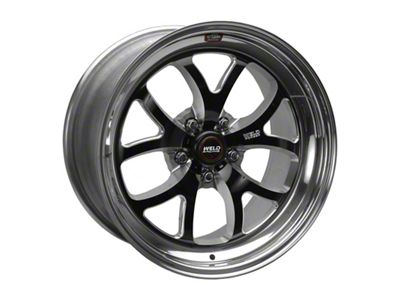 Weld Racing RTS S76 Black Center with Polished Shell Wheel; 18x9; 43mm Offset