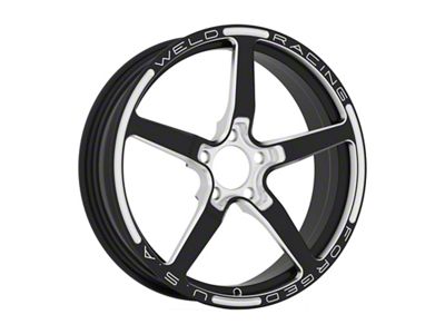 Weld Racing Alumastar Gloss Black Milled Wheel; 18x6; -8mm Offset