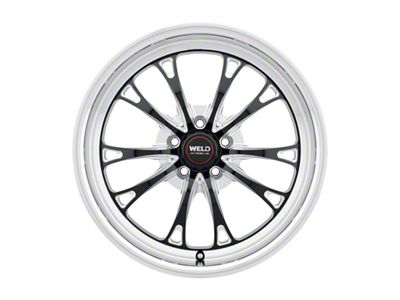 WELD Street Performance Belmont Drag Gloss Black Milled Wheel; 18x5; -23mm Offset; 5x120mm Bolt Pattern; 78.10mm Hub Bore