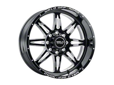 Weld Off-Road Cheyenne Gloss Black Milled Wheel; 20x10; -18mm Offset