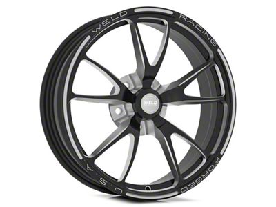 Weld Racing Full Throttle Gloss Black Milled Wheel; 18x6; -8mm Offset