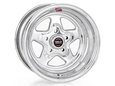Weld Racing Prostar Polished Wheel; 15x12; -51mm Offset; 5x120.65mm Bolt Pattern; 80.772mm Hub Bore