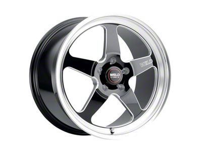 WELD Street Performance Ventura Gloss Black Milled Wheel; 22x8.5; 6mm Offset