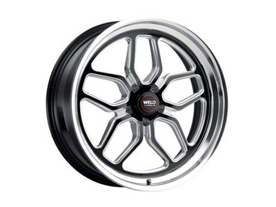 WELD Street Performance Laguna Gloss Black Milled Wheel; 22x10.5; 13mm Offset