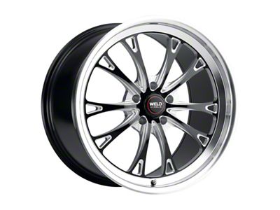 WELD Street Performance Belmont Gloss Black Milled Wheel; 20x11; 70mm Offset