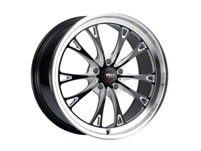 WELD Street Performance Belmont Drag Gloss Black Milled Wheel; 20x10.5; 38mm Offset
