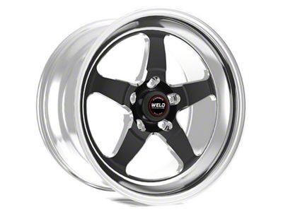 Weld Racing RTS S71 Black Anodized Wheel; 18x9; -8mm Offset; 5x120.65mm Bolt Pattern; 80.772mm Hub Bore