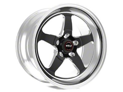 Weld Racing RTS S71 Black Center with Polished Shell Wheel; 18x5; -23mm Offset