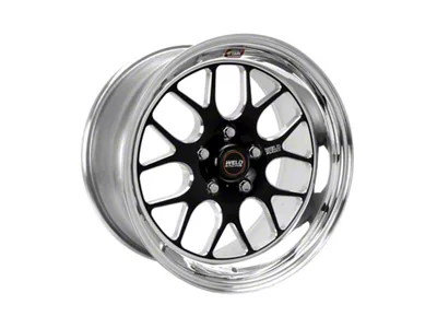 Weld Racing RTS S77 Black Center with Polished Shell Wheel; 17x10; 64mm Offset