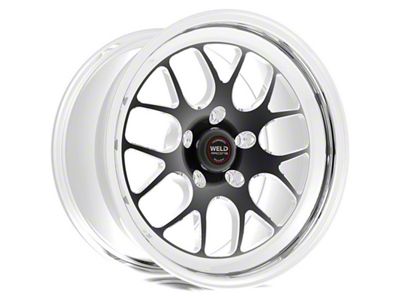 Weld Racing RTS S77 HD Black Center with Polished Shell Wheel; 20x10; 38mm Offset