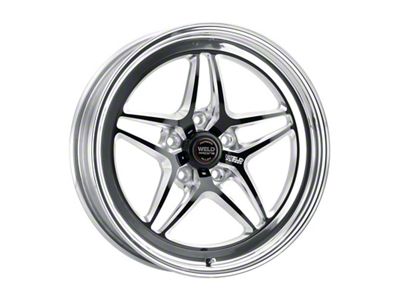 Weld Racing RTS S81 Black Center with Polished Shell Wheel; 17x11; 43mm Offset; 5x120.65mm Bolt Pattern; 80.772mm Hub Bore