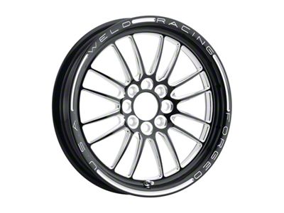 Weld Racing Tuner Import Gloss Black Milled Wheel; 15x3.5; -38mm Offset; 4x100mm Bolt Pattern; 57.15mm Hub Bore